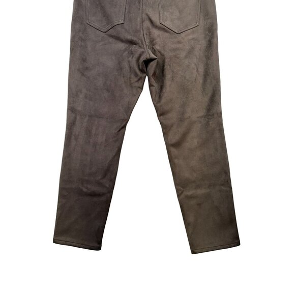 J. Jill Womens Faux Suede Pants Size 14 Soft Brown - Picture 9 of 10